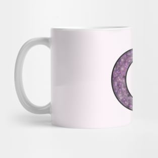 Galaxy Crescent Moon - Crescent Moon Facing Right - Galaxy Waning Crescent Mug